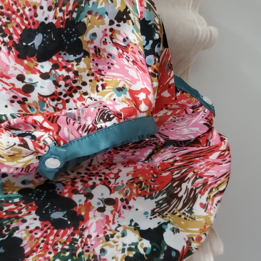 Anthropologie - Tiny Eleanor Balloon Sleeve Top Size XL Floral Print - Picture 6 of 13